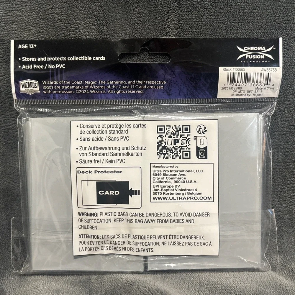 Ultra Pro Magic The‎ Gathering Deck Protector 100Ct Sleeves Standard Size